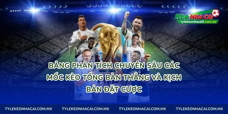 Bảng phân tích chuyên sâu các mốc kèo tổng bàn thắng và kịch bản đặt cược
